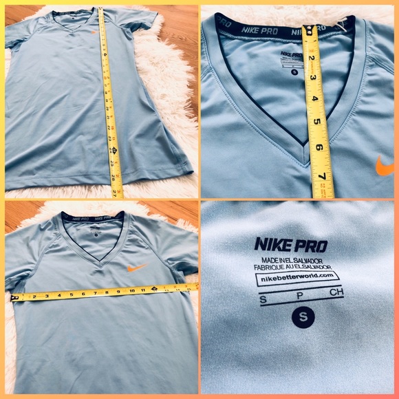 Nike Pro fitted short sleeve T-shirt top - Picture 4 of 5
